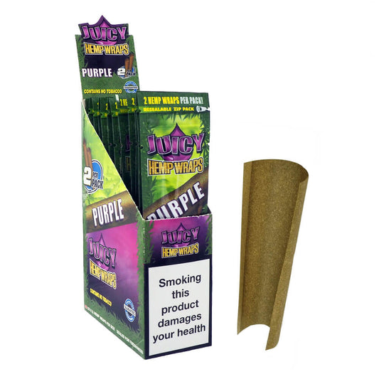 PURPLE - JUICY - HEMP WRAPS - 25 Packs