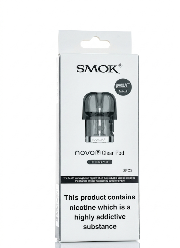 NOVO 2 - DC 0.8Ω MTL - CLEAR POD - SMOK - 1 PACK