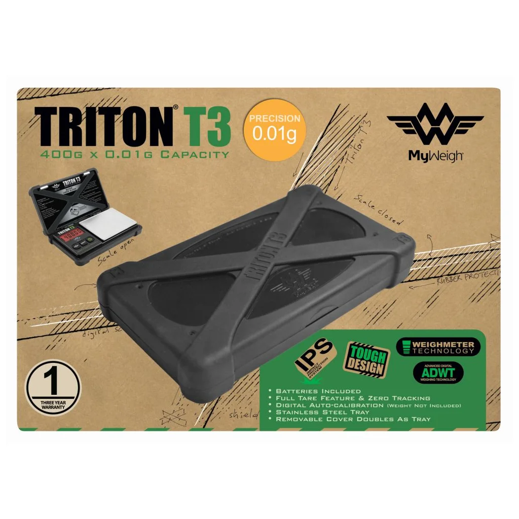 400gx0.01g -  DIGITAL SCALE - TRITON T3 - MYWEIGH