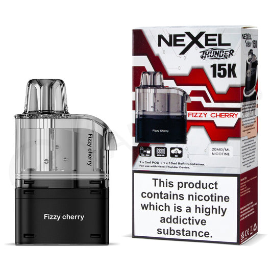 FIZZY CHERRY - UK - NEXEL THUNDER - 15K - POD - 5 Pack