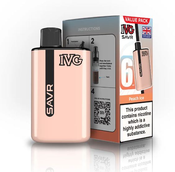 IVG SAVR Peach Ice (Pack Of 5)