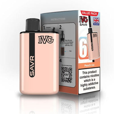IVG SAVR Peach Ice (Pack Of 5)
