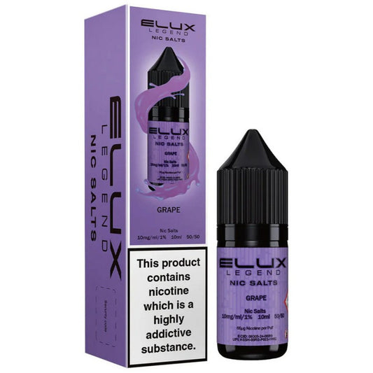 GRAPE -  ELUX LEGEND - 10mg LIQUID - 10 PACK