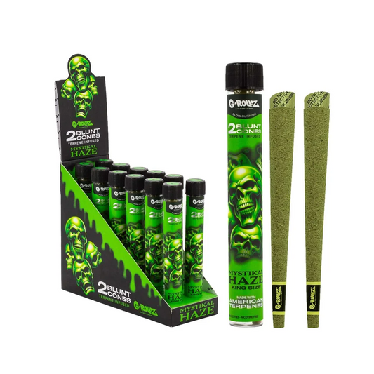MYSTIKAL HAZE - 2 BLUNT CONES - G ROLLZ - 12 Pack