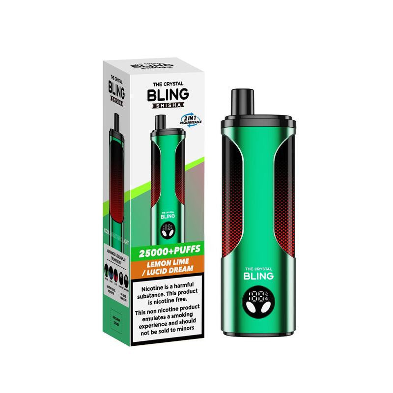 Bling Shisha 25K Big Puffs Kits - Lemon Lime / Lucid Dream