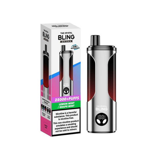 Bling Shisha 25K Big Puffs Kits - Lemon Mint / Grape Mint