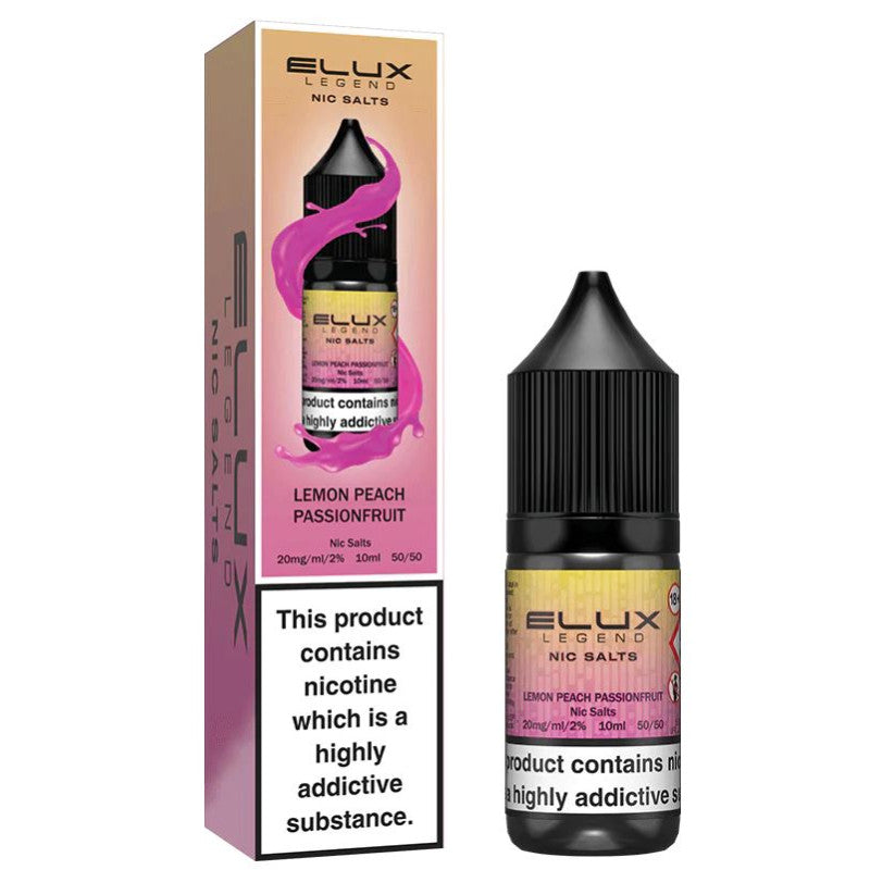 Lemon Peach Passionfruit 10ml Nic Salt E-Liquid by Elux