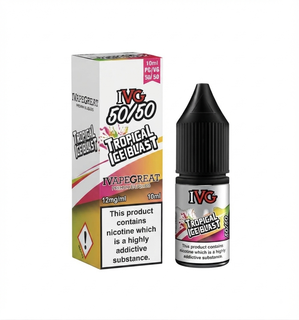 TROPICAL ICE BLAST - IE - IVG 50/50 - 12mg LIQUID - 10 PACK