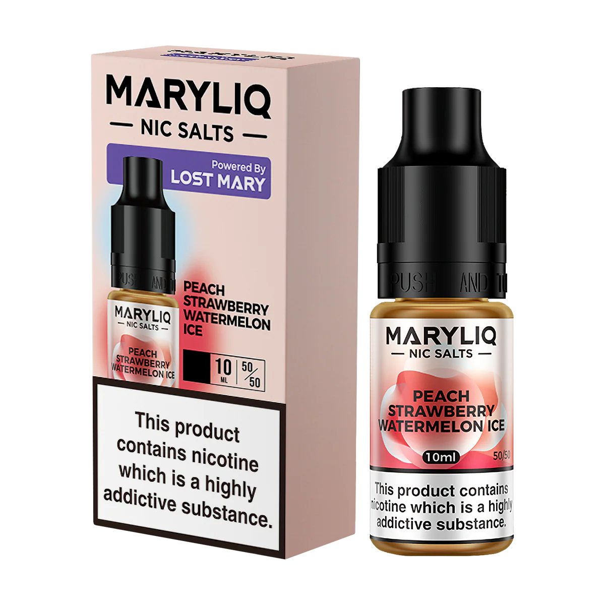 Maryliq 10mg - Peach strw watermelon