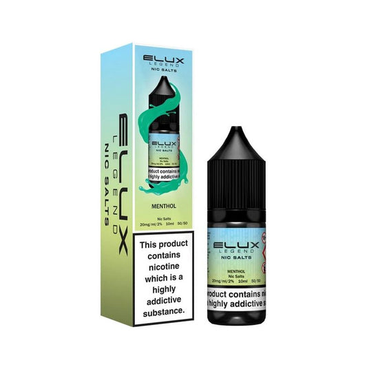 Menthol 10ml Nic Salt E-Liquid by Elux