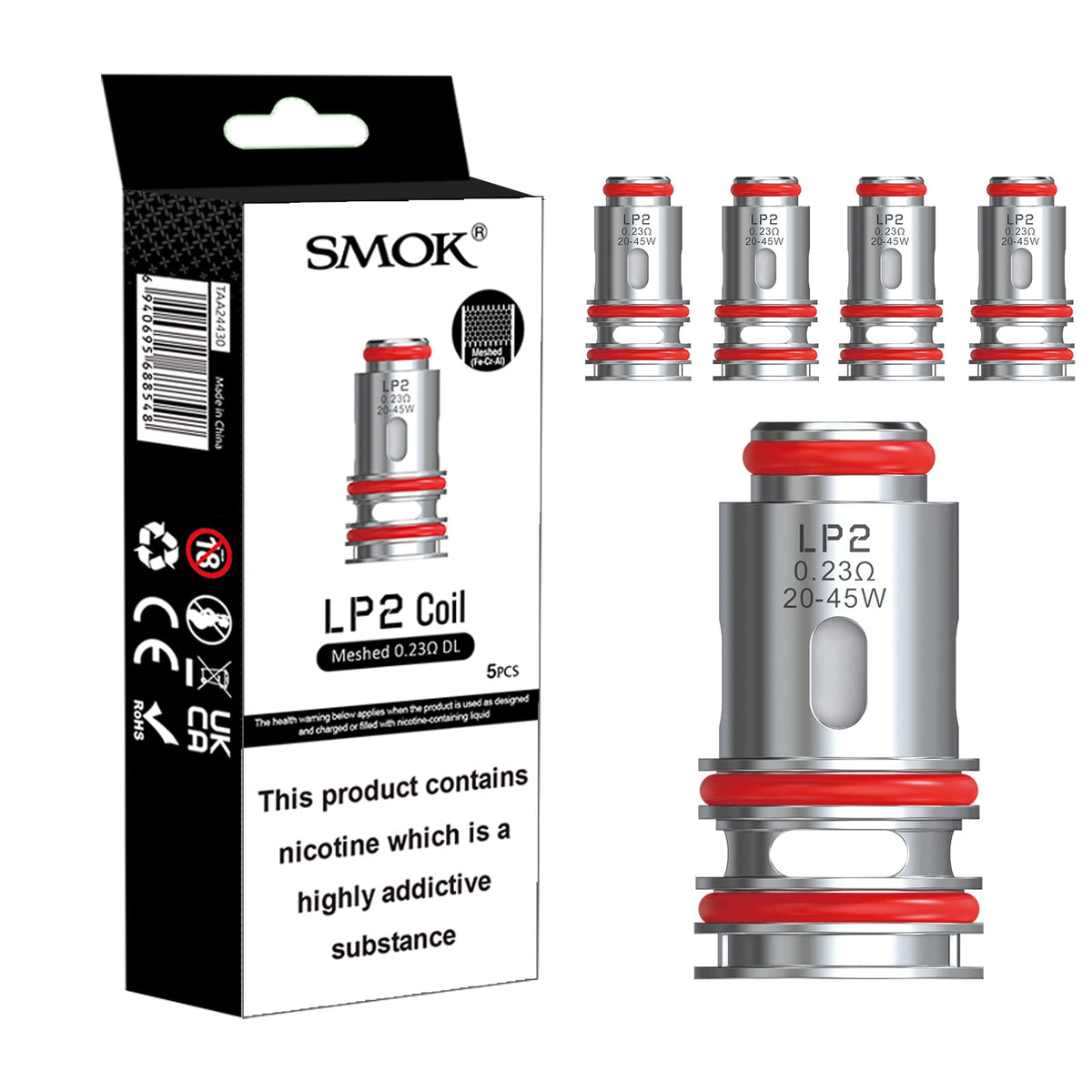 LP2 - MESHED 0.23Ω DL COIL - SMOK - 1 PACK