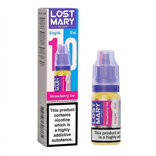 STRAWBERRY ICE 10mg LOST MARY LIQUID - 10 PACK
