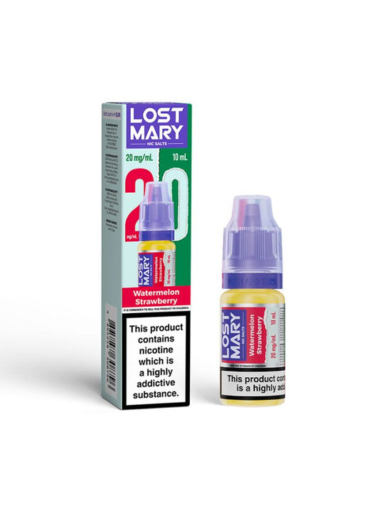 WATERMELON STRAWBERRY 20mg LOST MARY LIQUID - 10 PACK