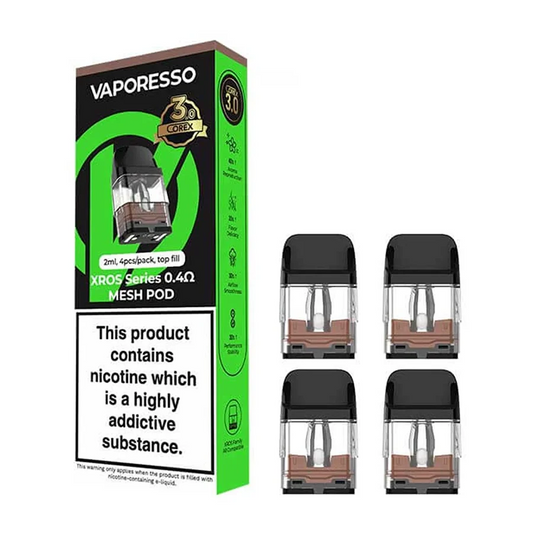 XROS SERIES 0.4Ω - 2ML POD  - VAPORESSO - 10 PACK