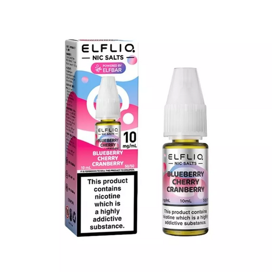 BLUEBERRY CHERRY CRANBERRY - UK- ELFLIQ - 20mg LIQUID - 10 PACK