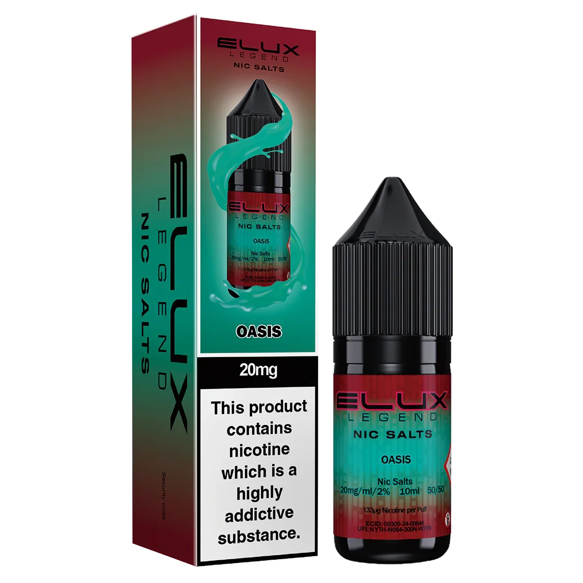 OASIS -  ELUX LEGEND - 10mg LIQUID - 10 PACK
