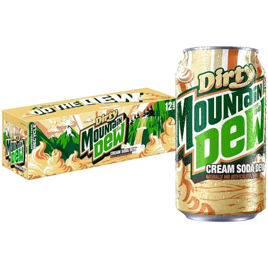 CREAM SODA DEW - USA - MOUNTAIN DEW- 355ML - CAN - 12 Pack