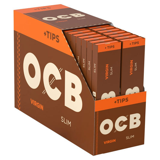 +TIPS - VIRGIN SLIM - OCB - 32 Pack