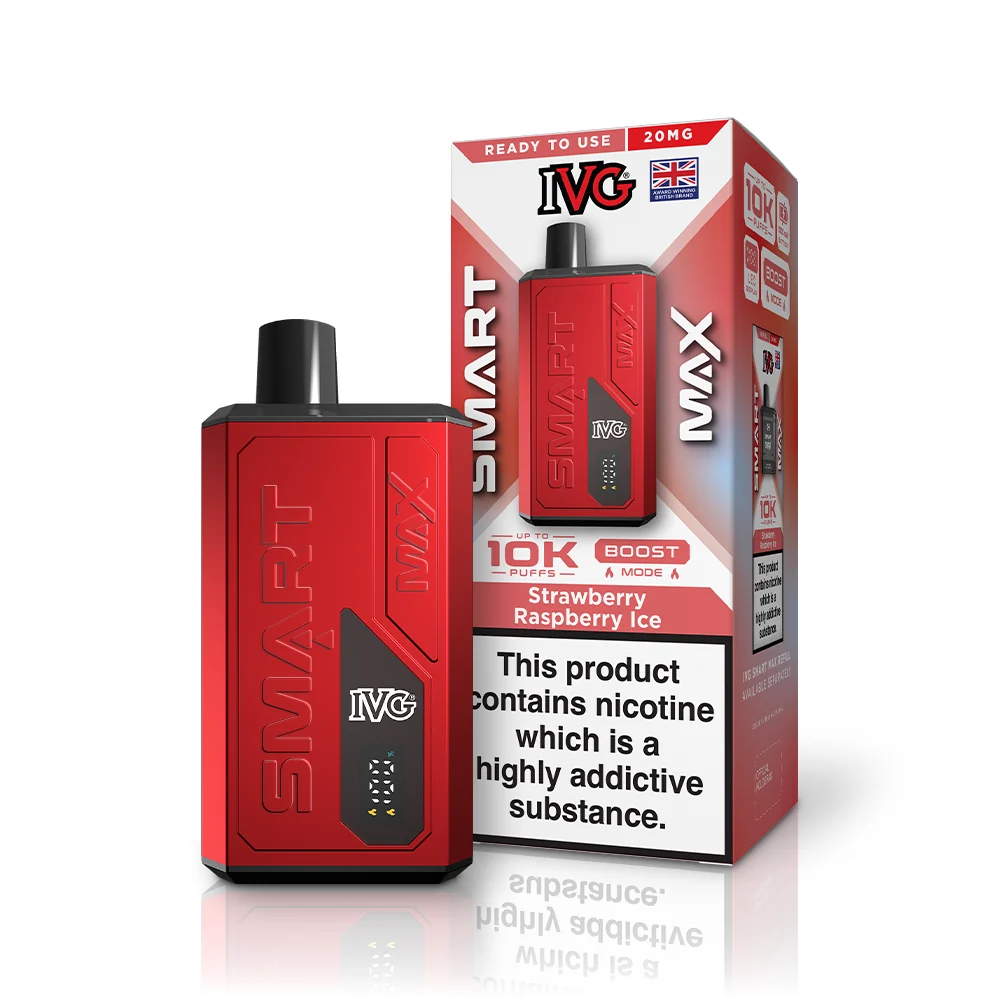 STRAWBERRY RASPBERRY ICE - UK - IVG SMART MAX - KIT - 5 Pack