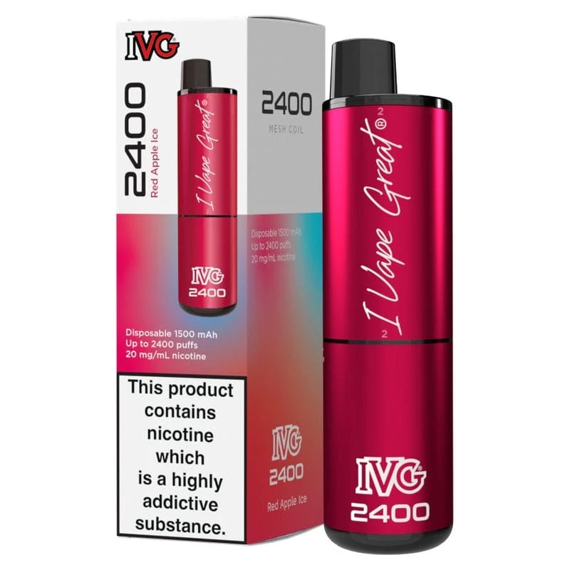 RED APPLE ICE IVG 2400 UK - 5 PACK