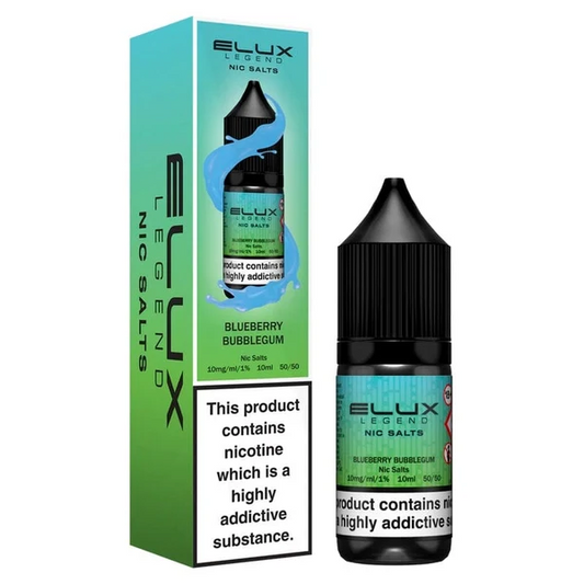 BLUEBERRY BUBBLEGUM -  ELUX LEGEND - 10mg LIQUID - 10 PACK