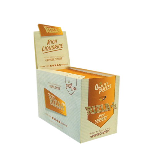RICH LIQUORICE - ULTRA THIN REGULAR - RIZLA+  - 100 Pack