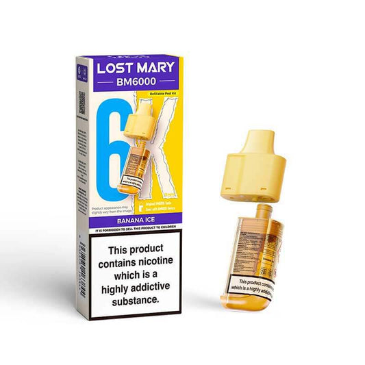 BANANA ICE UK BM6000 POD LOST MARY - 5 Pack