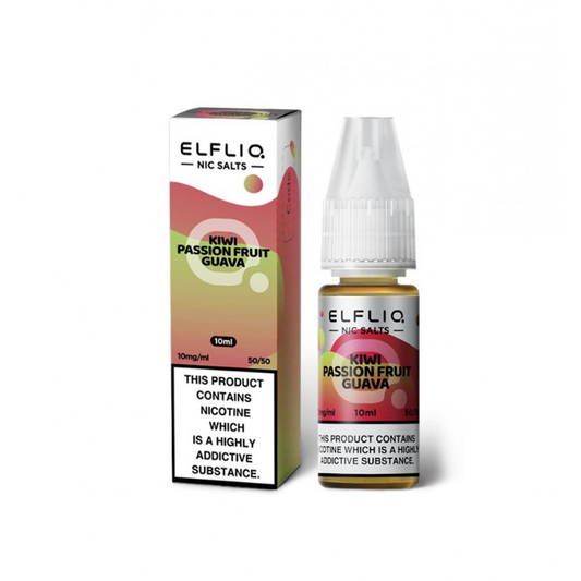 KIWI PASSIONFRUIT GUAVA- IE - ELFLIQ - 10mg LIQUID - 10 PACK