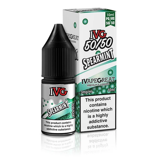 SPEARMINT - IE - IVG 50/50 - 3mg LIQUID - 10 PACK