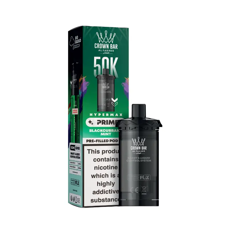 BLACKCURRANT MINT - UK - 50K - POD - CROWN BAR - AL FAKHER - 5 Pack