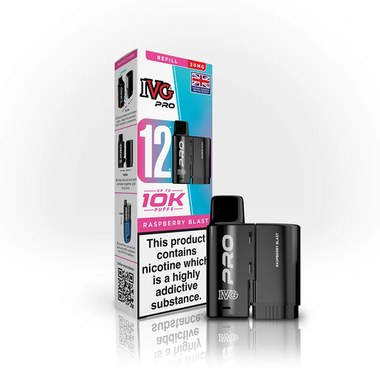 RASPBERRY BLAST - UK - IVG PRO POD - 5 Pack