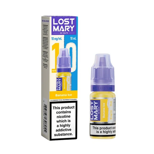 BANANA ICE 10mg LOST MARY LIQUID - 10 PACK
