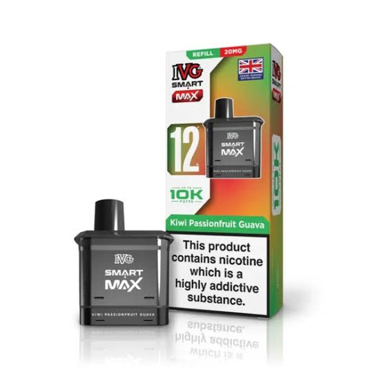 KIWI PASSION FRUIT GUAVA - UK - IVG SMART MAX - POD - 5 Pack