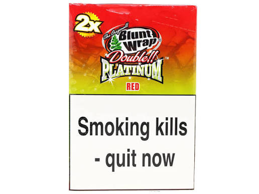 RED 2x - BLUNT WRAP - DOUBLE PLATINUM - 25 Pack