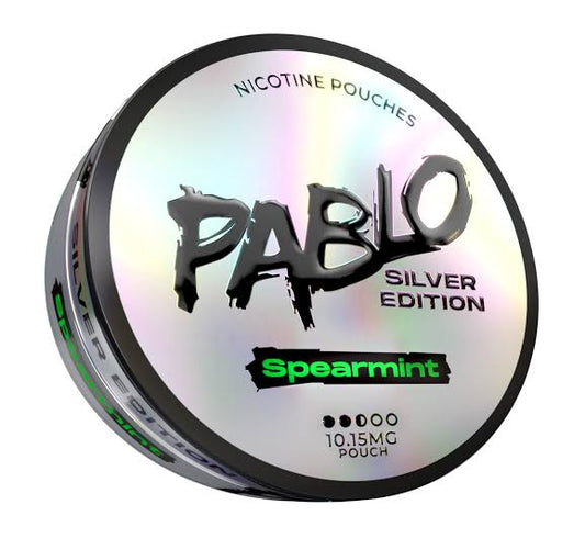 SPEARMINT - NICOTINE POUCH - PABLO - SILVER EDITION- 2.5 DOTS - 10 Pack