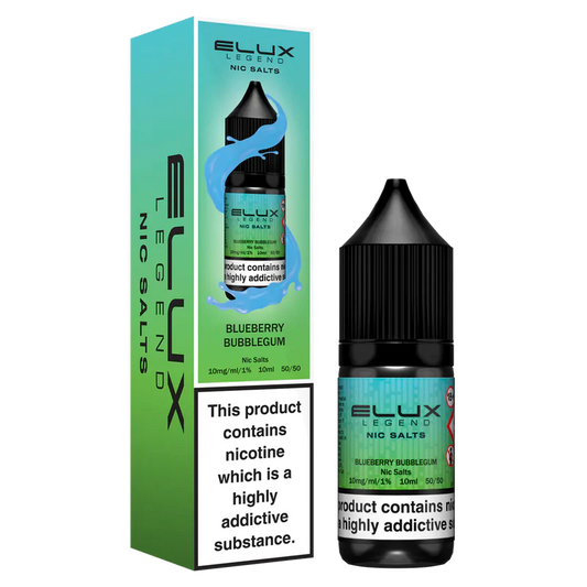 BLUEBERRY BUBBLEGUM -  ELUX LEGEND - 20mg LIQUID - 10 PACK