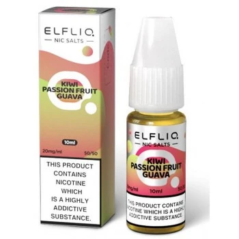 KIWI PASSIONFRUIT GUAVA - UK- ELFLIQ - 10mg LIQUID - 10 PACK