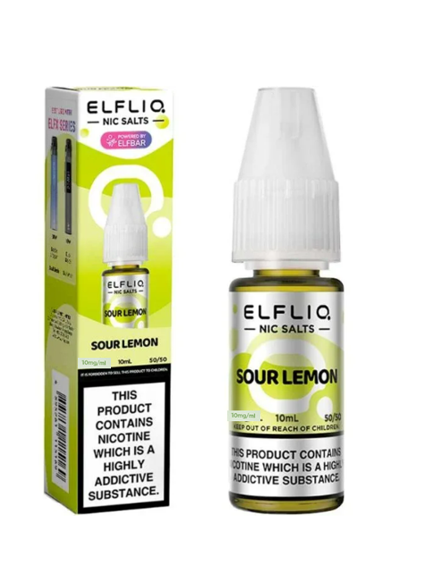 SOUR LEMON- UK - ELFLIQ - 10mg LIQUID - 10 PACK