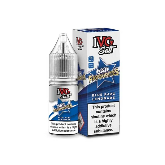 BLUE RAZZ LEMONADE - UK - IVG SALT - 10mg LIQUID - 10 PACK