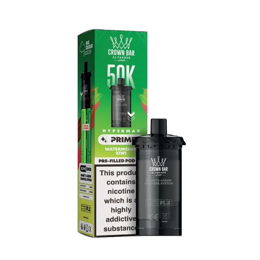 WATERMELON KIWI - UK - 50K - POD - CROWN BAR - AL FAKHER - 5 Pack