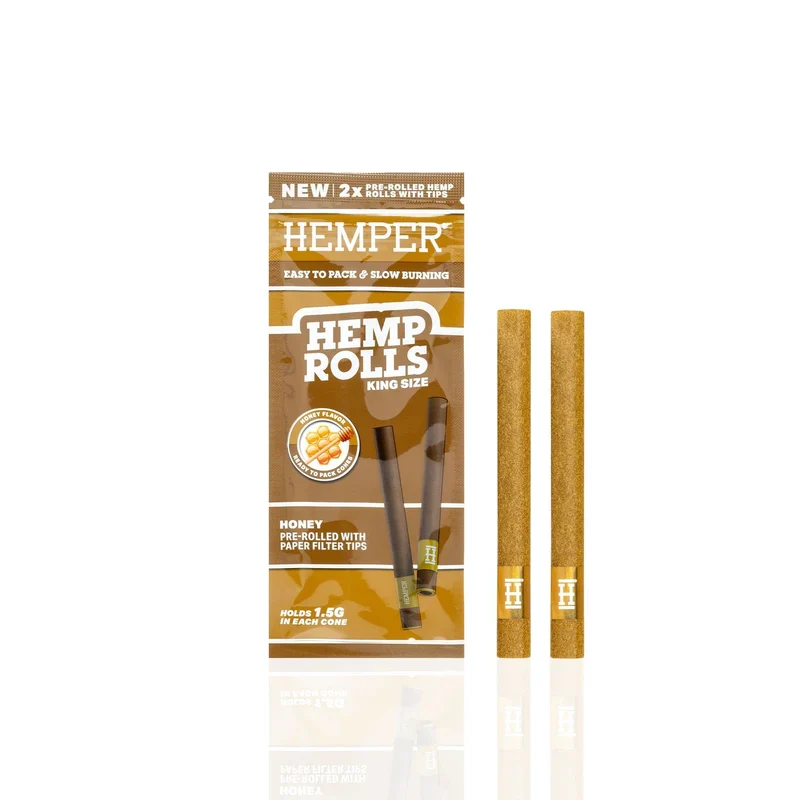 HONEY - HEMP ROLLS - HEMPER -12 Pack