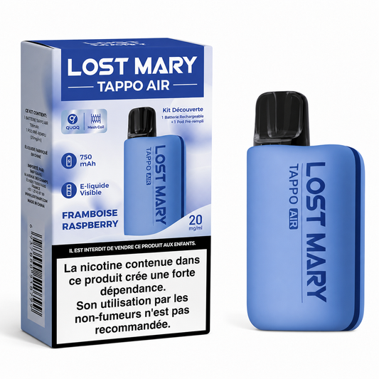 RASPBERRY - UK - LOST MARY - TAPPO AIR - KIT - 10 Pack  - Copy