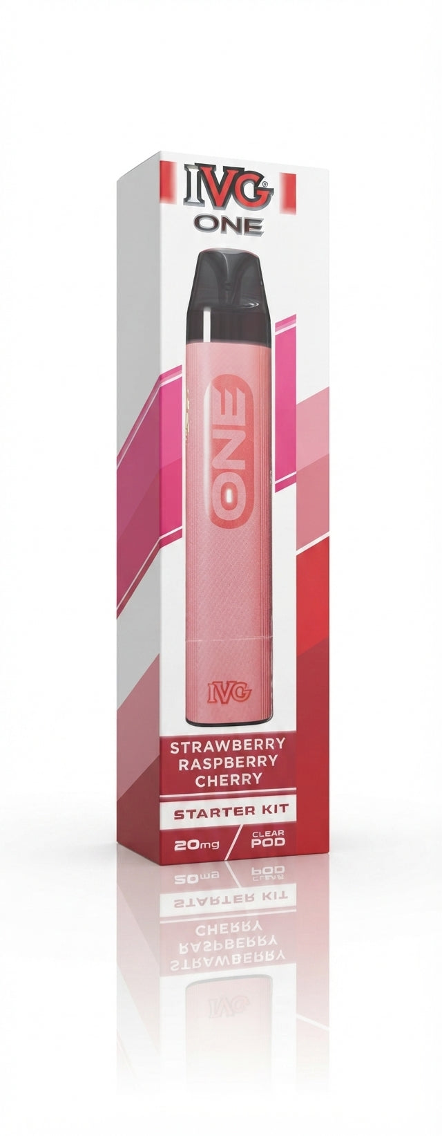 STRAWBERRY RASPBERRY CHERRY - IE - IVG - ONE - STARTER KIT - 10 Pack
