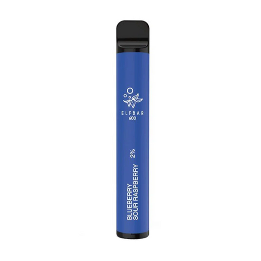 BLUEBERRY SOUR RASPBERRY ELFBAR 600 DISPOSABLE UK - 10 Pack