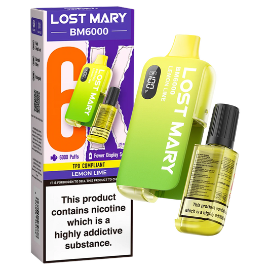 LEMON LIME - IE - LOST MARY - BM6000 - REFILLABLE KIT - 5 Pack
