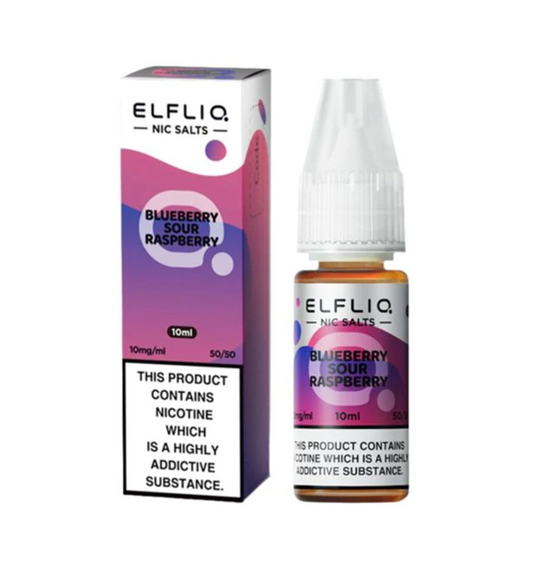 BLUEBERRY SOUR RASPBERRY - IE - ELFLIQ - 10mg LIQUID - 10 PACK-