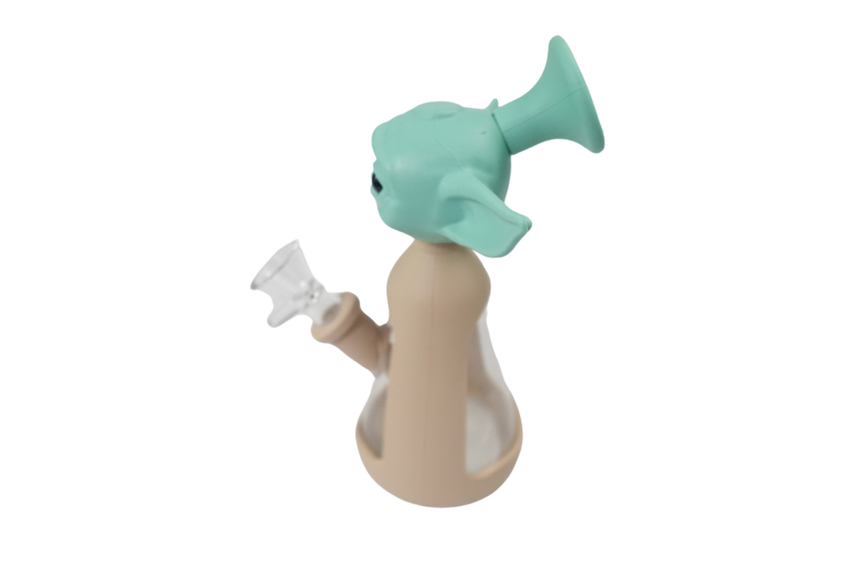 Cartoon Character Silicone Bong - Baby Yoda (Grogu)