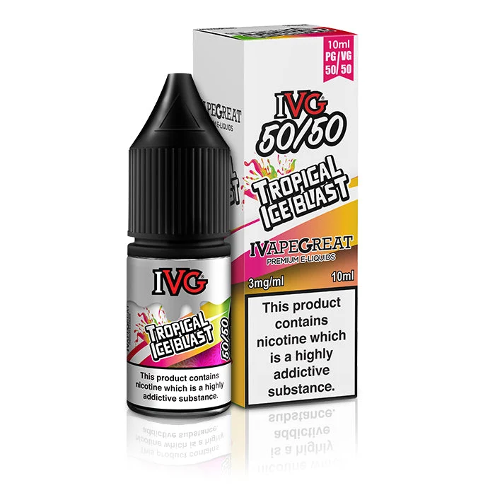 TROPICAL ICE BLAST - IE - IVG 50/50 - 3mg LIQUID - 10 PACK