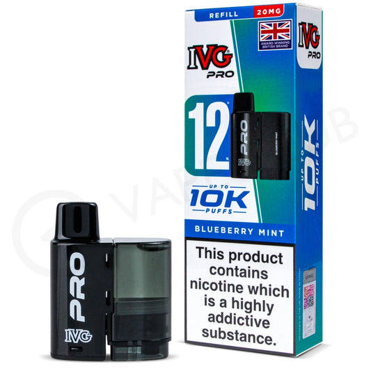 BLUEBERRY MINT - UK - IVG PRO POD  - 5 Pack