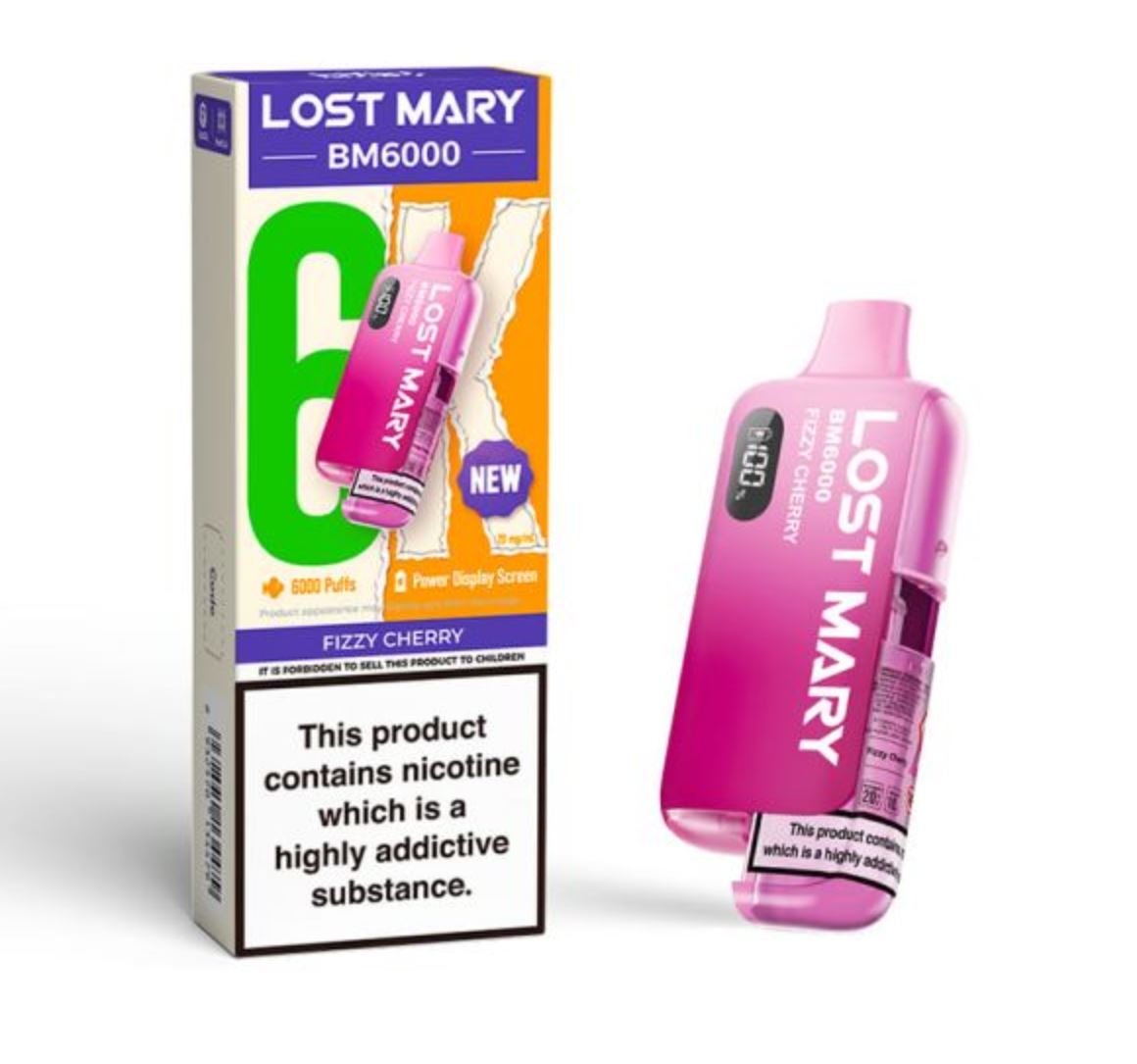 Lost Mary BM6000 Fizzy Cherry (Pack Of 5)